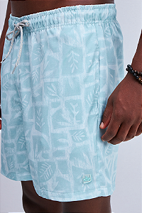 BEACH SHORT CURTO ESTAMPADO EM TECIDO DE POLIÉSTER
