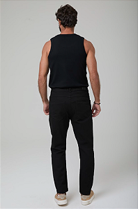 CALÇA COMFORT DE SARJA EM ALGODÃO