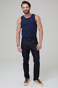 CALÇA DENIM SLIM ESCURO
