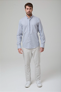 CAMISA COMFORT MANGA LONGA EM ALGODÃO