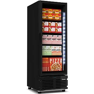 FREEZER EVZ21 PORTA DE VIDRO FULL BLACK