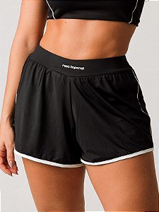 Short Square Preto Com Off