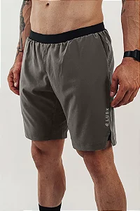 Short Curto com Lycra 2 em 1 Grafite