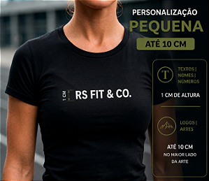 Personalização Pequena | Adicional para 1 peça