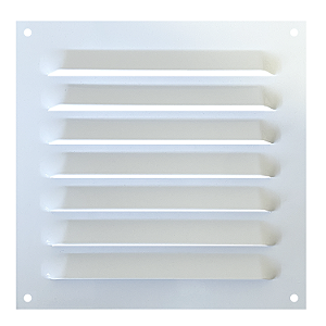 Grelha de Ventilação Em Alumínio Branca 20x20 cm