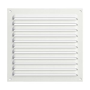Grelha de Ventilação Em Alumínio Branca 30x30 cm