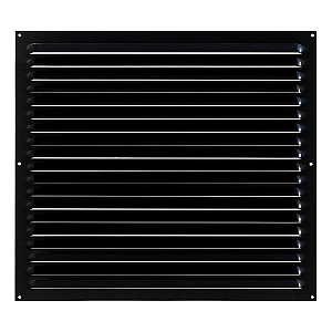 Grelha de Ventilação Em Alumínio 50x50 cm Preta