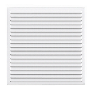 Grelha de Ventilação Em Alumínio Branca 50x50 cm