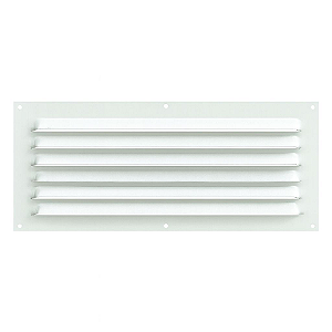 Grelha de Ventilação Em Alumínio 40x20 cm Branca