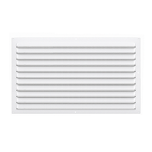 Grelha de Ventilação Em Alumínio Branca 50x30 cm
