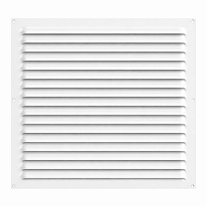 Grelha de Ventilação Em Alumínio Branca 45x45 cm