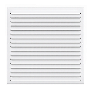 Grelha de Ventilação Em Alumínio Branca 45x45 cm