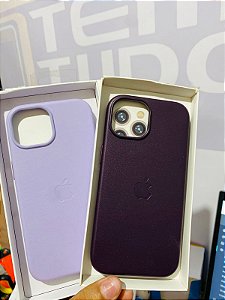 Capa de Couro Iphone 15