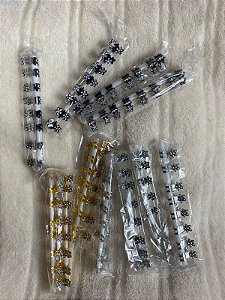 Mini Piranha Presilha de Metal para Cabelo com 8uni