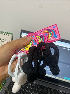 Elástico Rabico Para Cabelo Tipo Meia com 3uni