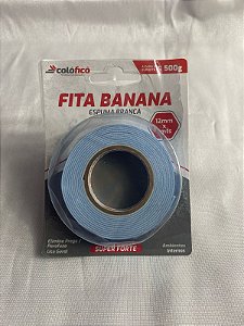 Fita Adesiva Banana Espuma 12MM x 2MTS