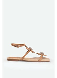 SANDALIA RASTEIRA VANUCIA HANDMADE DUAS FLORES