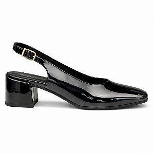 SLINGBACK VERNIZ VANUCIA CLASSICO BICO QUADRADO