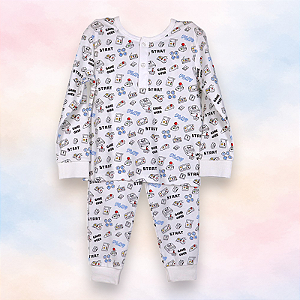 Pijama Blusa e Calça ML - Game