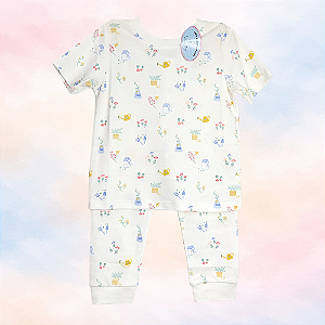 Pijama Blusa e Calça MC - Jardim