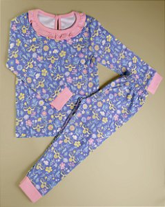 Pijama Blusa e Calça ML - Abelha Amarela