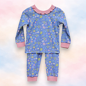 Pijama Blusa e Calça ML - Abelha Amarela