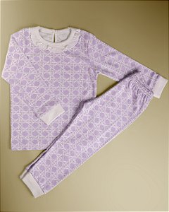 Pijama Blusa e Calça ML Menina - Nó Roxo