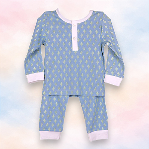 Pijama Blusa e Calça ML Menino - Cacto Azul