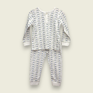 Pijama Blusa e Calça ML Menino - Coelho e Ovo Azul