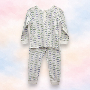 Pijama Blusa e Calça ML Menino - Coelho e Ovo Azul