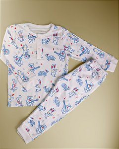 Pijama Blusa e Calça ML Menino - Festa dos Animais
