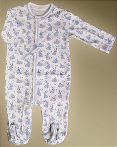 Macacão Broche Escondido - Coelhinho Azul