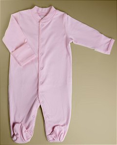 Macacão Broche Picueta - Rosa Liso