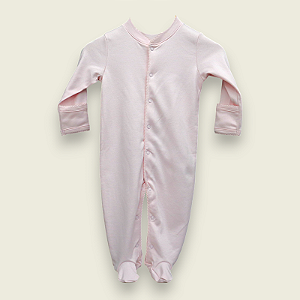 Macacão Broche Picueta - Rosa Liso