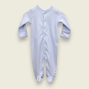 Macacão Broche Picueta - Celeste Liso