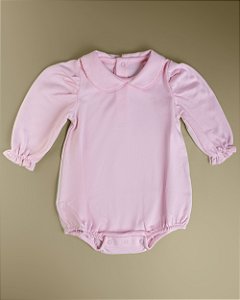 Body Menina ML - Rosa Liso