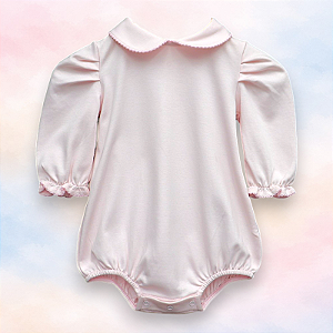 Body Menina ML - Rosa Liso