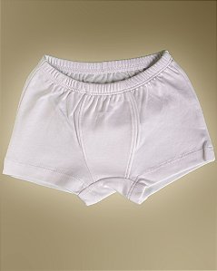 Cueca Boxer - Branco Liso