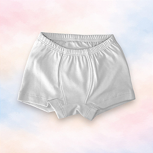 Cueca Boxer - Branco Liso