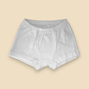Cueca Boxer - Branco Liso