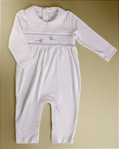 Macacão Smock Helicóptero - Branco Liso