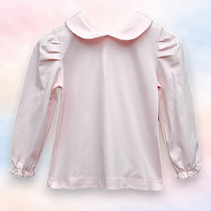 Camiseta Menina ML - Rosa Liso