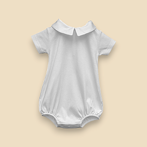 Body Menino MC - Branco Liso