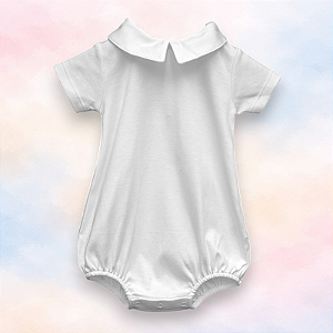 Body Menino MC - Branco Liso