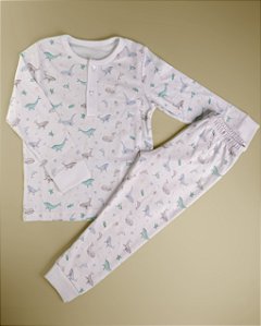 Pijama Blusa e Calça ML - Baleias Menino