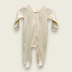 Macacão Zíper Duplo - Amarelo Liso