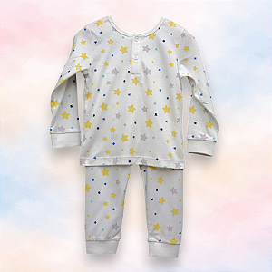 Pijama Blusa e Calça ML - Estrelinhas Menino