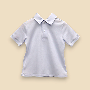 Camisa Polo MC - Celeste Liso