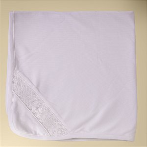 Manta Smock Bordado Branco - Branco Liso