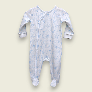 Macacão Viés Balões Azuis